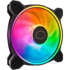 Cooler Master MasterFan MF120 HALO² Fan 1-Pack - Premium 120 mm Black RGB Cooling Solution